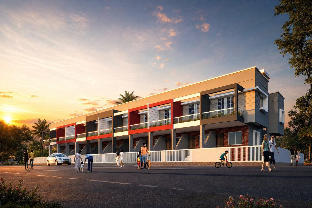Chintamani row bungalows, Makhmalabad, Nashik